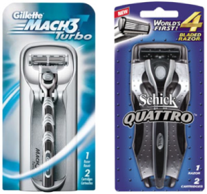 The world's first 4-bladed razor posed a huge threat to Gillette.